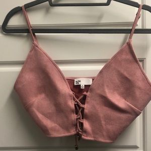 By the way crop top size medium . Worn once .